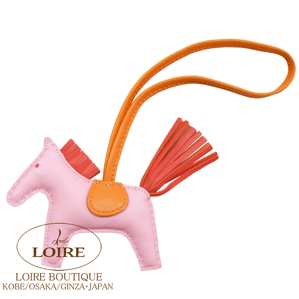 エルメス<br>ロデオ PM チャーム<br>ローズサクラ×ローズジャイプール