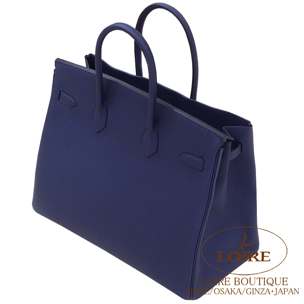 エルメス<br>バーキン 35cm<br>ブルーニュイ<br>トゴ<br>シルバー金具
