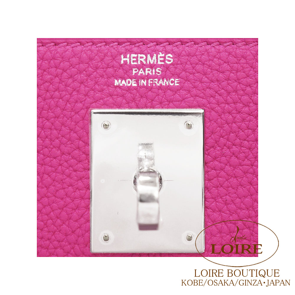 【エルメス】HERMES ケリーウォレット ローズパープル/ゴールド金具 エルメス ケリーウォレット トゥーゴー ヴォーエプソン ローズ