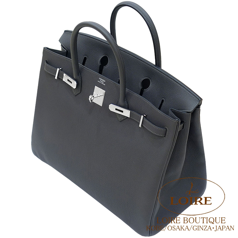 エルメス<br>バーキン 40cm<br>グラファイト<br>トゴ<br>シルバー金具