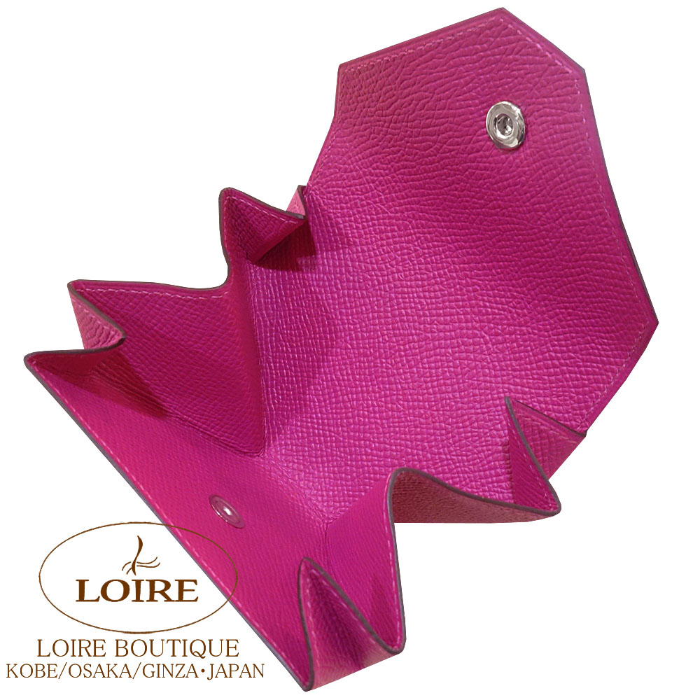 エルメス　ルヴァンキャトル　ローズパープル　ケース エルメス<br>ル・ヴァンキャトル コインケース<br>ローズパープル<br