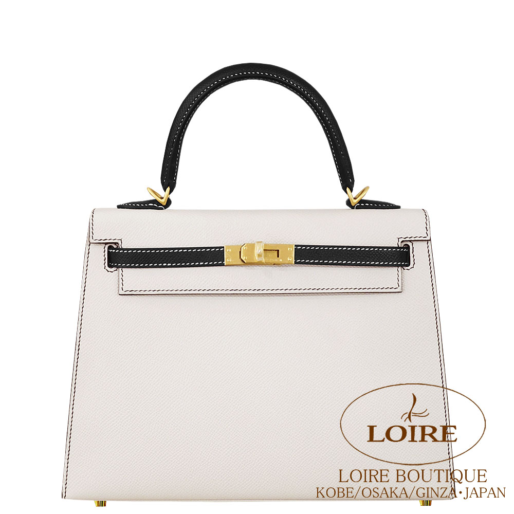 エルメス<br>ケリー 25cm 外縫い<br>パーソナル<br>クレ×クロ