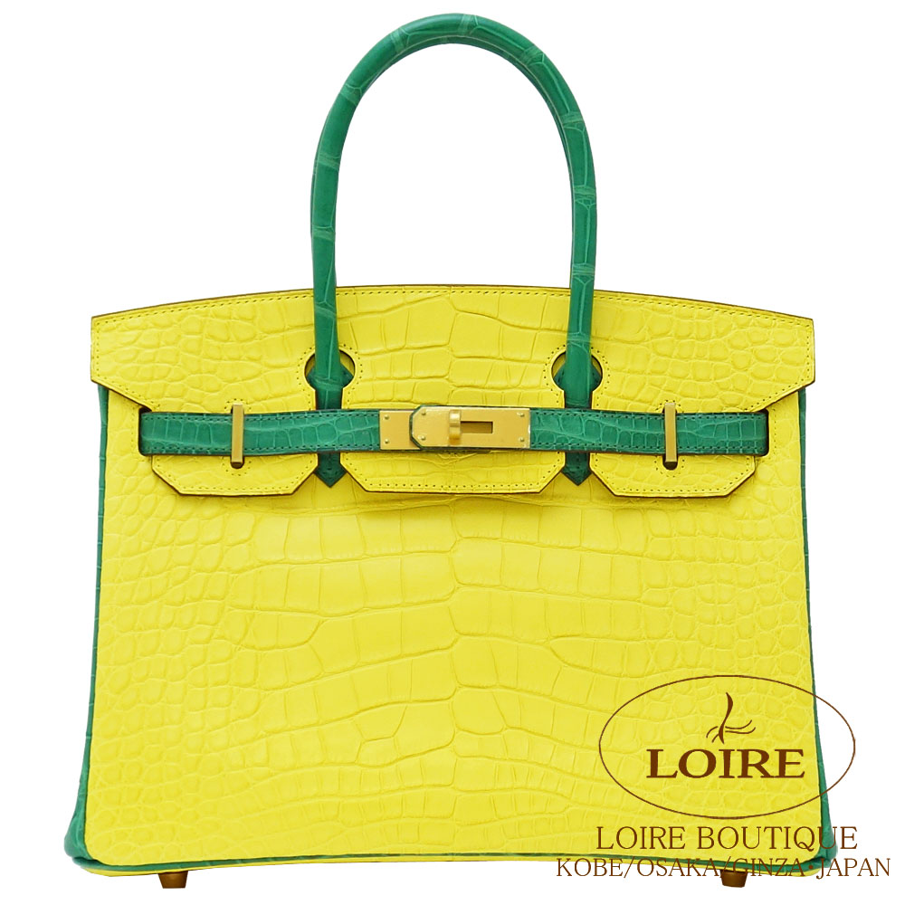 エルメス<br>バーキン 30cm<br>パーソナル<br>ミモザ×カクタス<br 