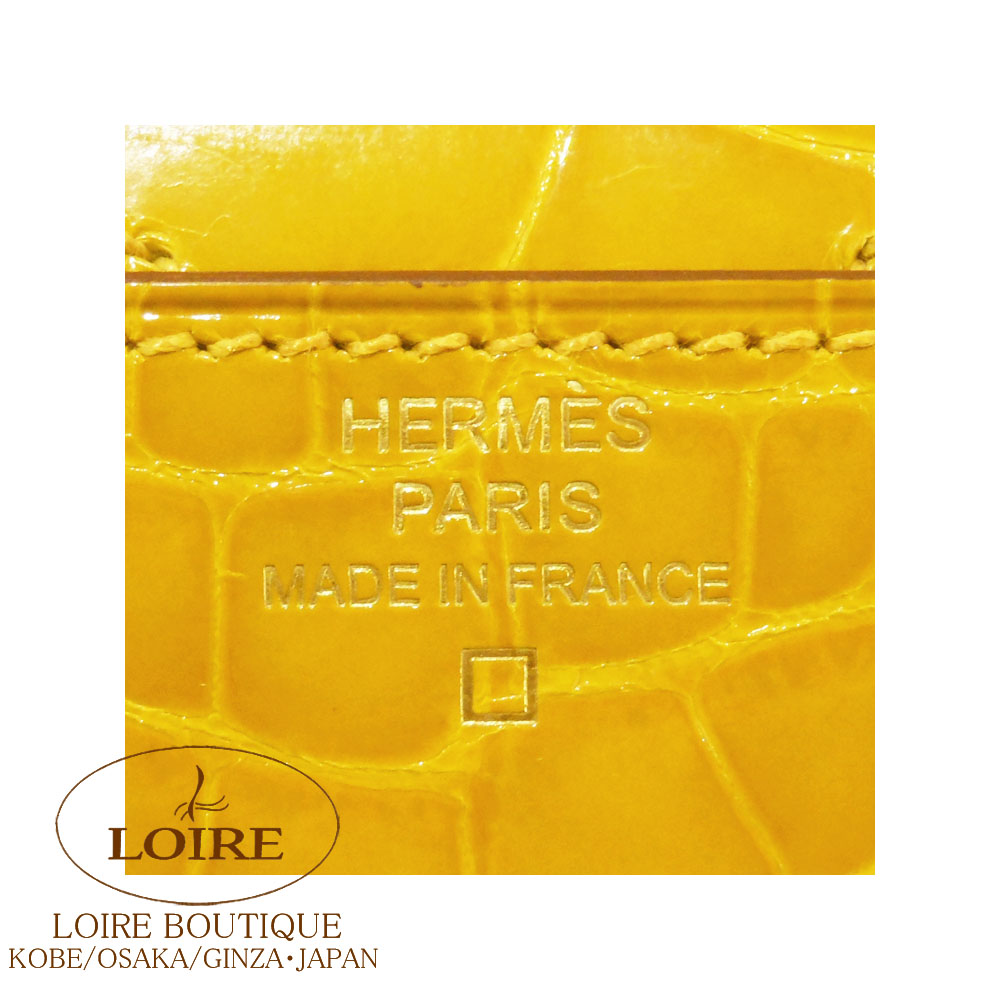 エルメス コンスタンス ロング ジョーヌアンブル ゴールド金具 HERMES エルメス 長財布 コンスタンス ロング ジョーヌアンブル