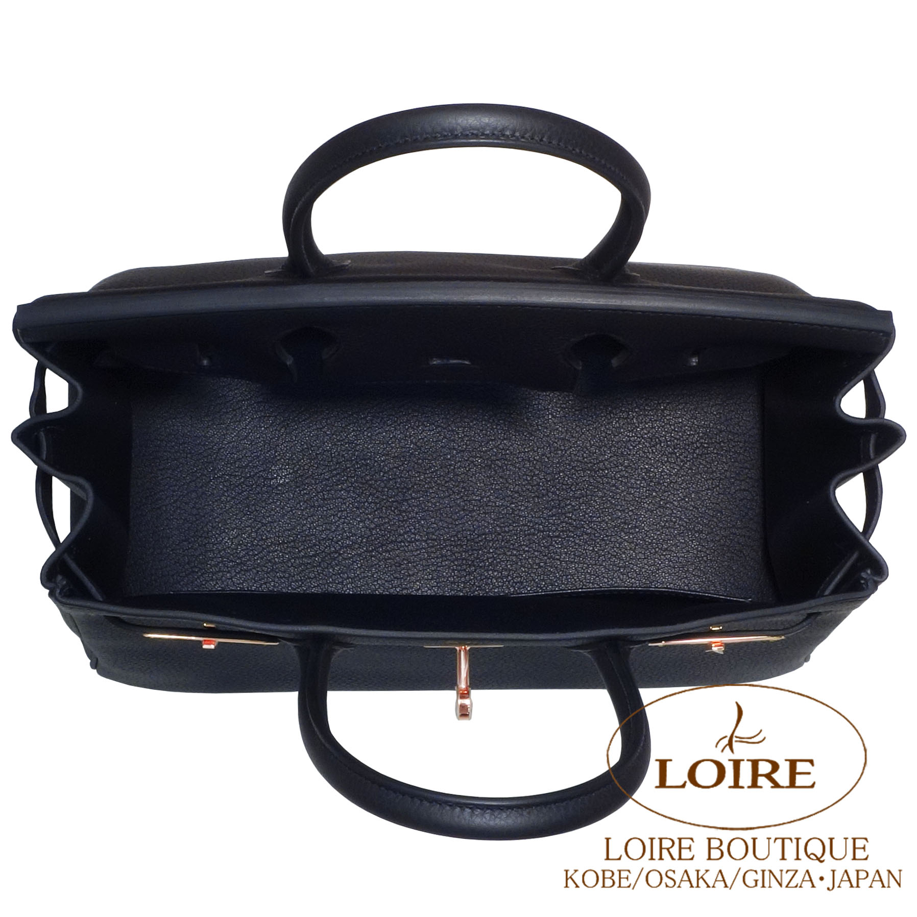 エルメス<br>バーキン 30cm<br>クロ<br>トゴ<br>ローズゴールド金具 
