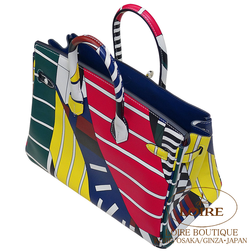 エルメス<br>バーキン 25cm<br>マルチカラー<br>スイフト<br>シルバー