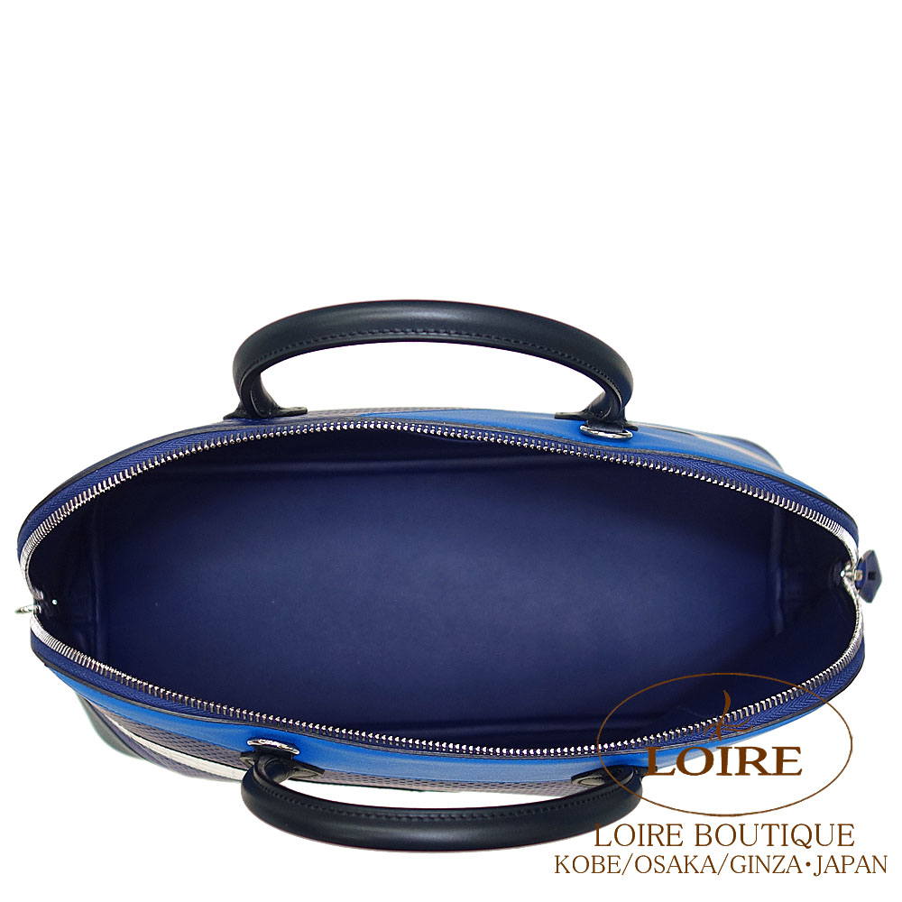 エルメス<br>ボリード 1923 35cm<br>ブルーアンクル×ブルー