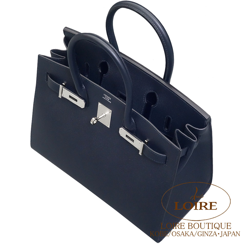 エルメス<br>バーキン 30cm セリエ<br>ブルードミニュイ<br