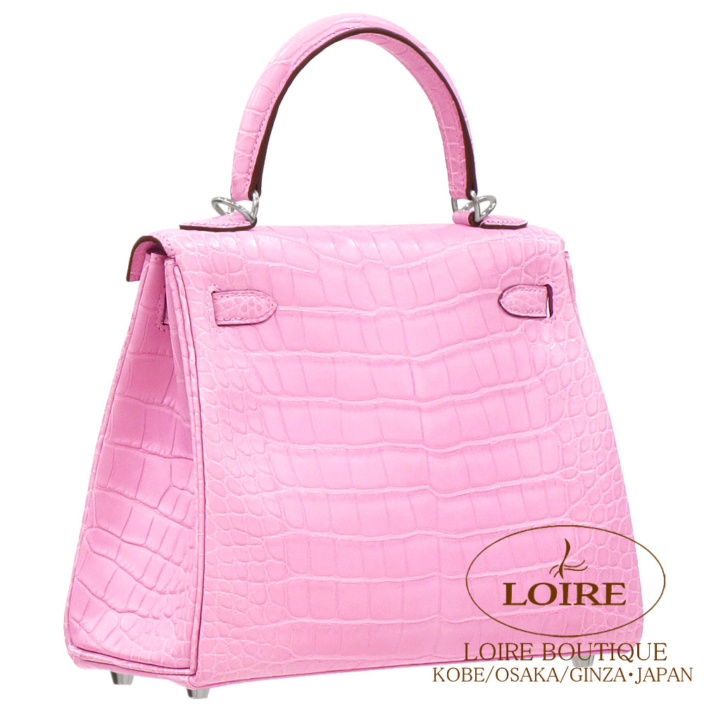 ヒマ　HERMES エルメス　クロコ ピンク ナンタケット　ダイヤモンド ヒマ様専用 HERMES エルメス クロコ ピンク ナンタケット ダイヤモンド