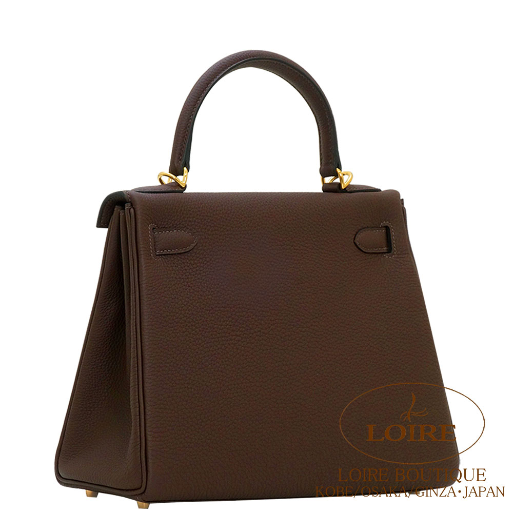 チョコ①エルメス　ケリー28 ゴールド金具　ローズドラジェ　本体 チョコ①エルメス ケリー28 ゴールド金具 ローズドラジェ 本体 チョコ