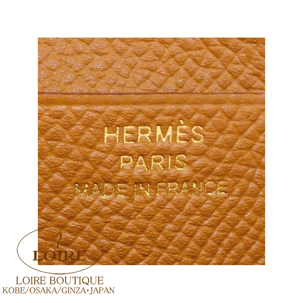 【素材にこだわる・大人気】HERMES べアン コンパクト ゴールド エルメス<br>ベアン コンパクト<br>ゴールド<br>エプソン<br