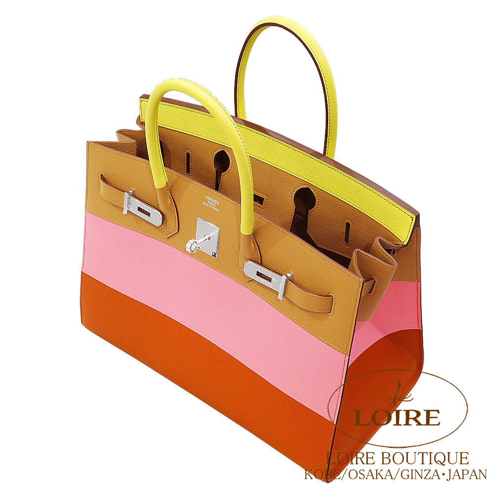 HERMES 35cmバーキン対応 エルメス<br>バーキン 35cm セリエ<br>レインボー<br>ライム