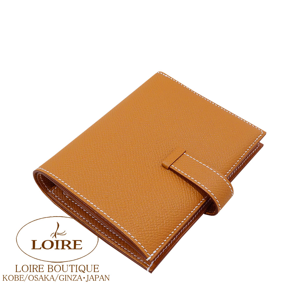 ⭐️ 美品 エルメス ベアン コンパクト 折り財布 エプソン ブラウン ゴールド Amazon | [エルメス] ベアンコンパクト エプソン ゴールド