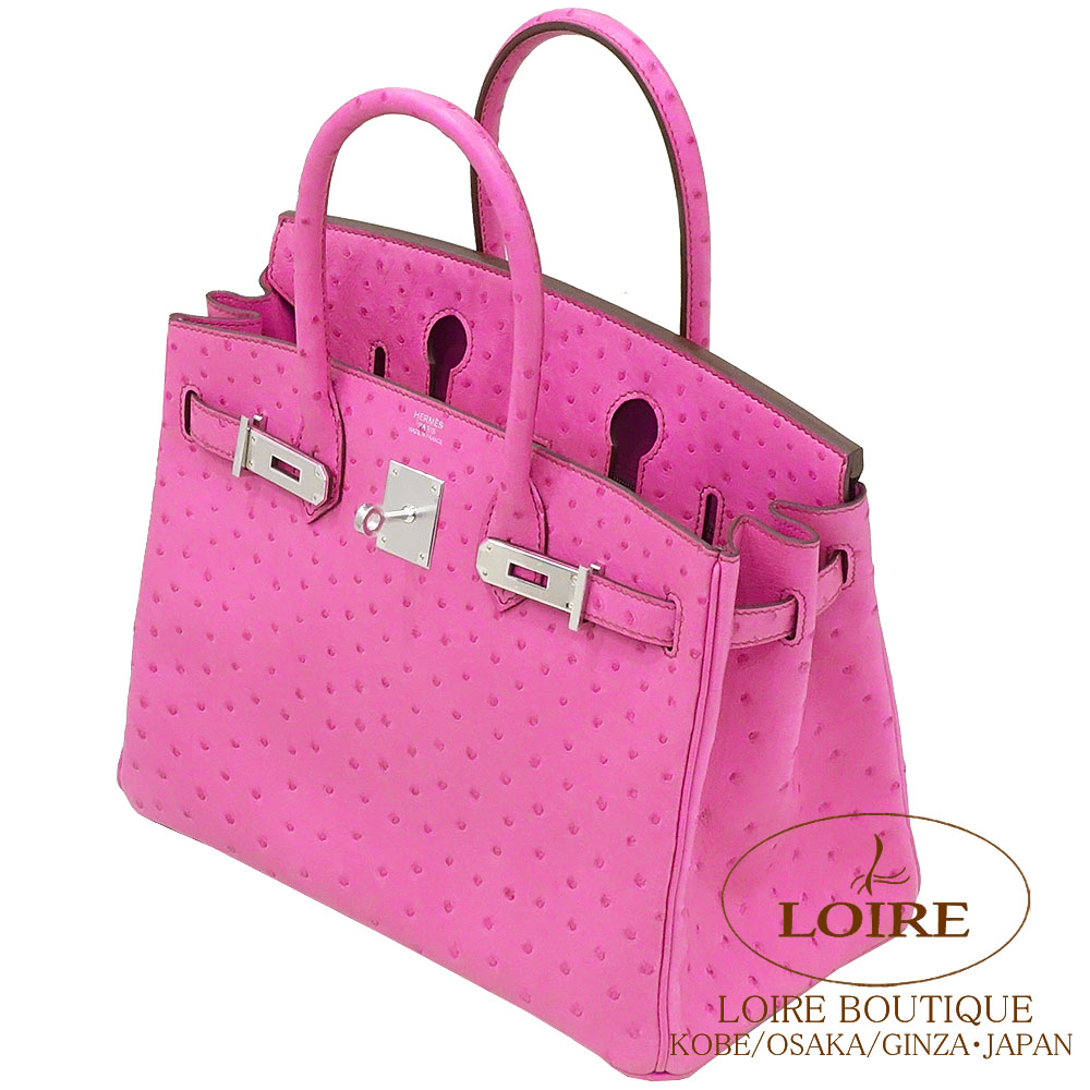 エルメス Br バーキン 30cm Br フューシャピンク Br オーストリッチ Br シルバー金具 エルメス バーキン専門店 ロワール ブティック