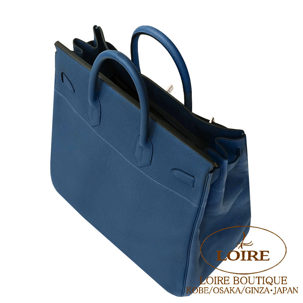 エルメス<br>オータクロア 40cm<br>ディープブルー<br>トゴ<br