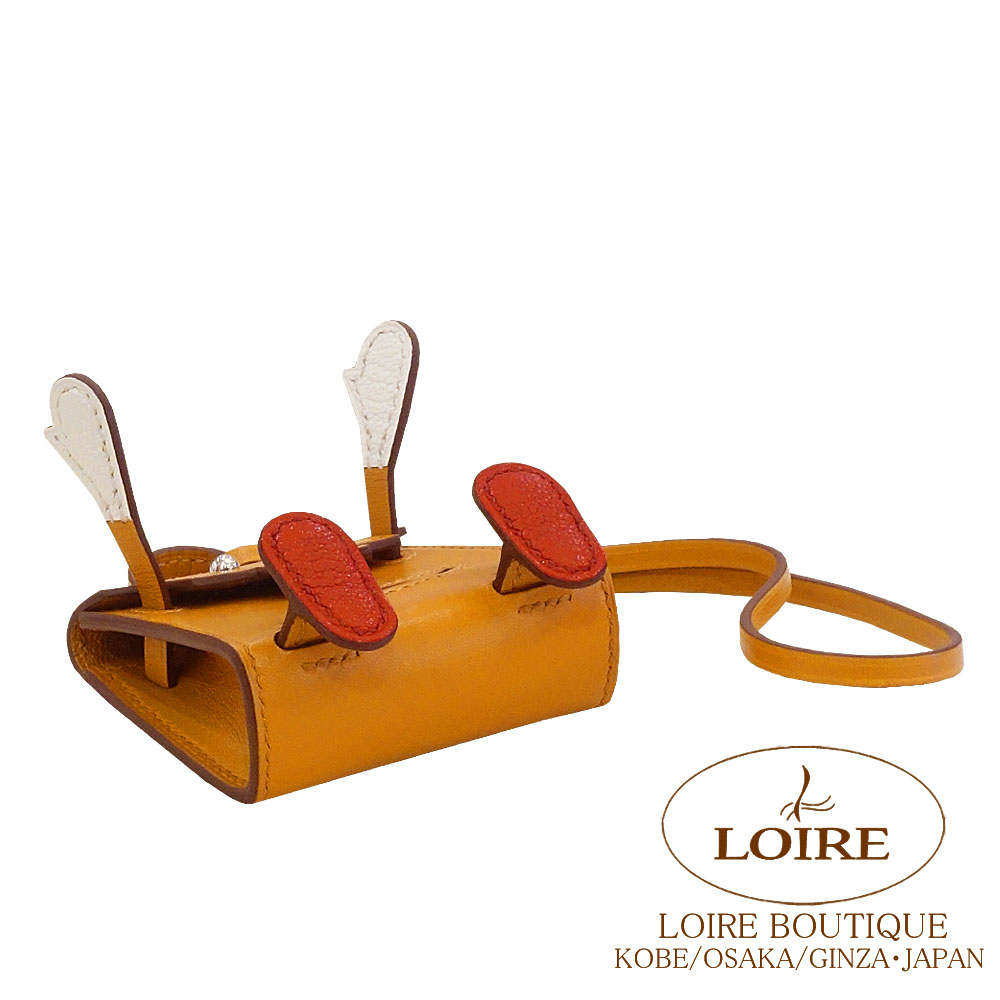 エルメス<br>ケリードール チャーム<br>ナチュラルサブル×ナタ