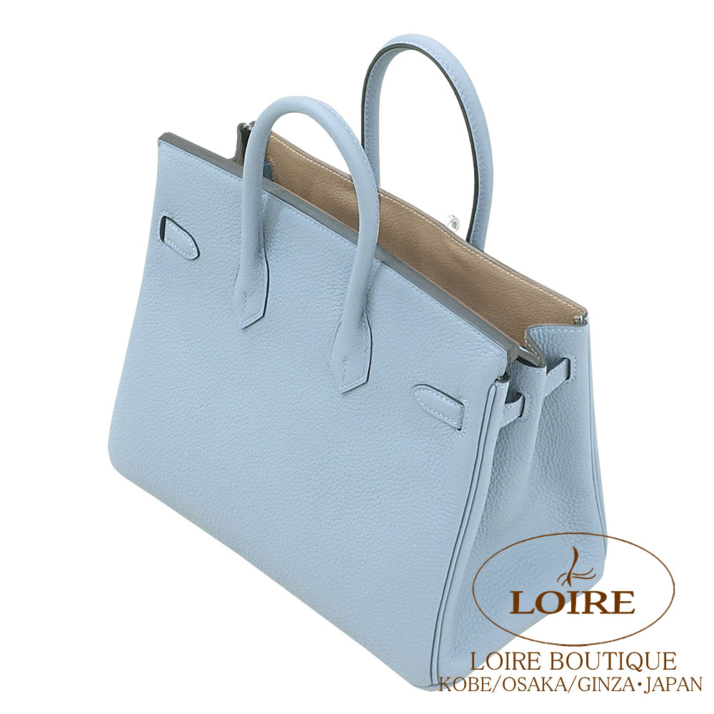 エルメス<br>バーキン 25cm<br>ヴェルソ<br>ブルーラン×ベージュドゥ