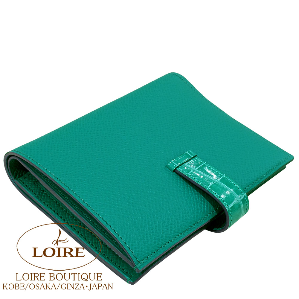 ★正規店購入 HERMES ベアン ミニ ヴェールジェイド エルメス<br>ベアン コンパクト<br>タッチ<br>ヴェールジェイド