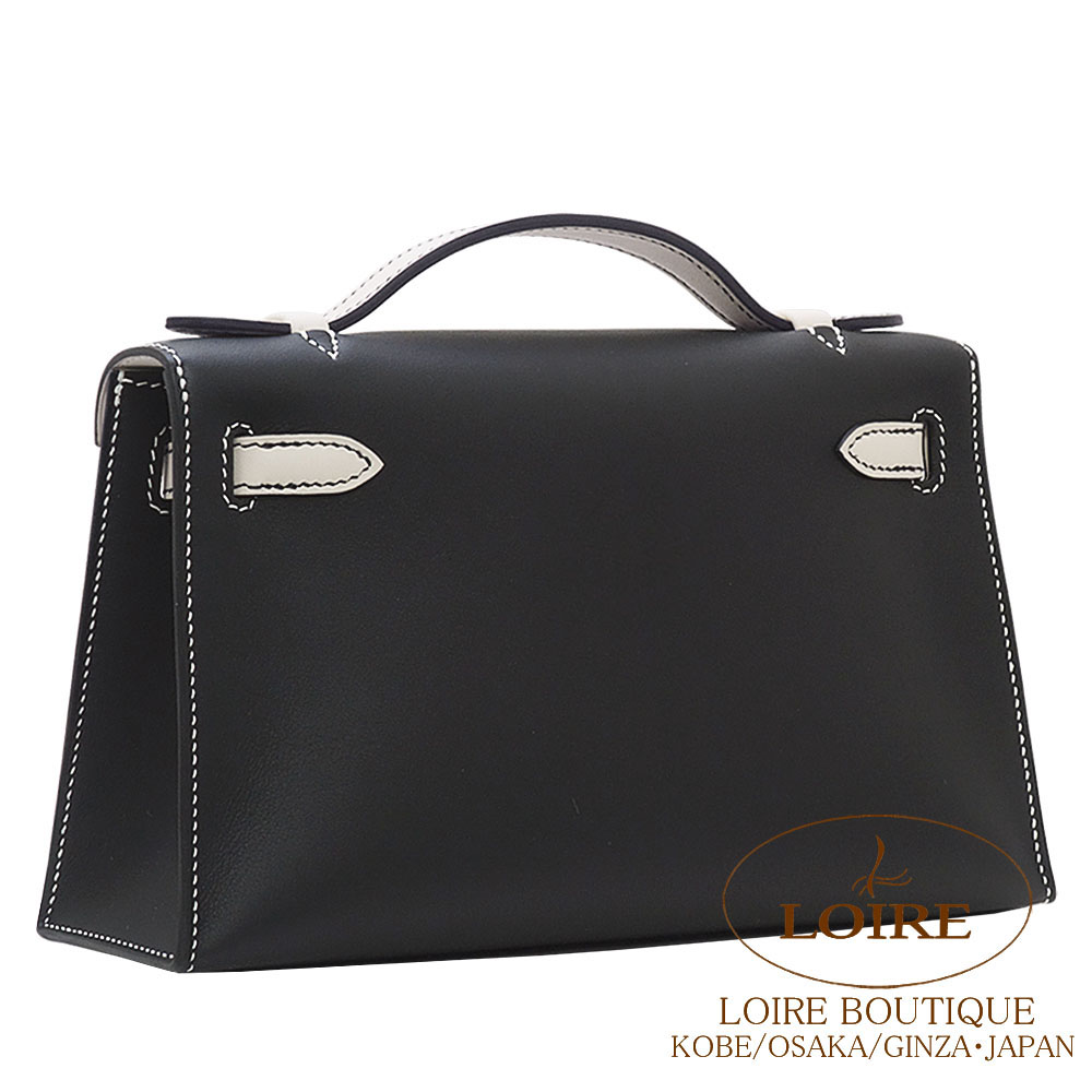 エルメス<br>ポシェットケリー<br>パーソナルオーダー<br>クロ