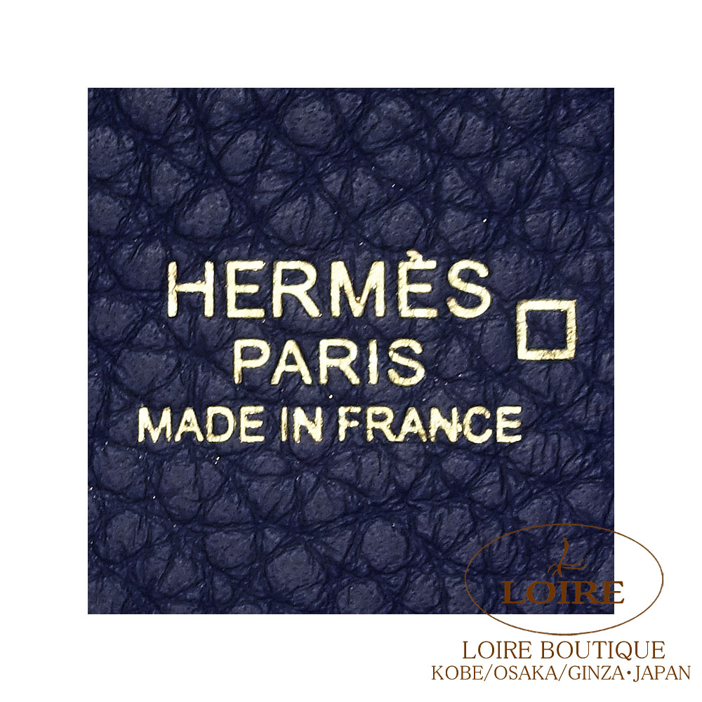 【お値下げ】HERMESピコタンPM ブルーサフィール × シルバー金具　刻印B お値下げ】HERMESピコタンPM ブルーサフィール × シルバー金具