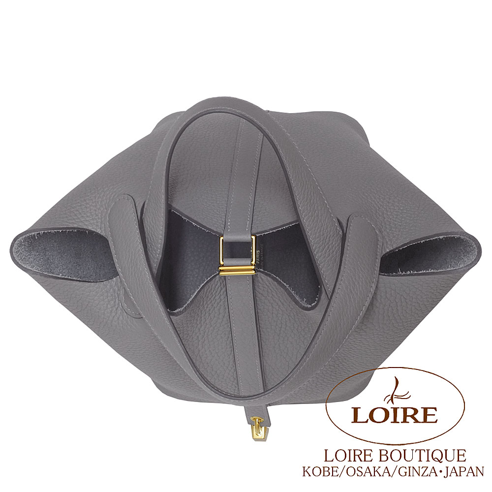 HERMES エルメス ピコタンロック PM グリメイヤー ゴールド金具 エルメス ピコタンロック18/PM ゴールド トリヨンクレマンス