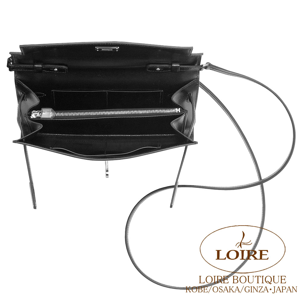 エルメス<br>ケリートゥー・ゴー<br>クロ<br>ボックスカーフ<br