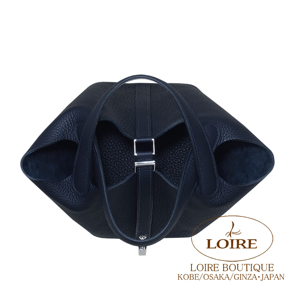 最終値下げ！HERMES ピコタンロック PM モーヴペール　W刻シルバー金具 エルメス<br>ピコタンロック PM<br>エクラ<br>キャバン×モーヴペール