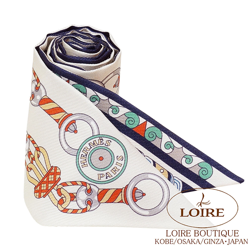 エルメス<br>トゥイリー<br>ハーネスの薔薇窓<br>クリーム×マリン 