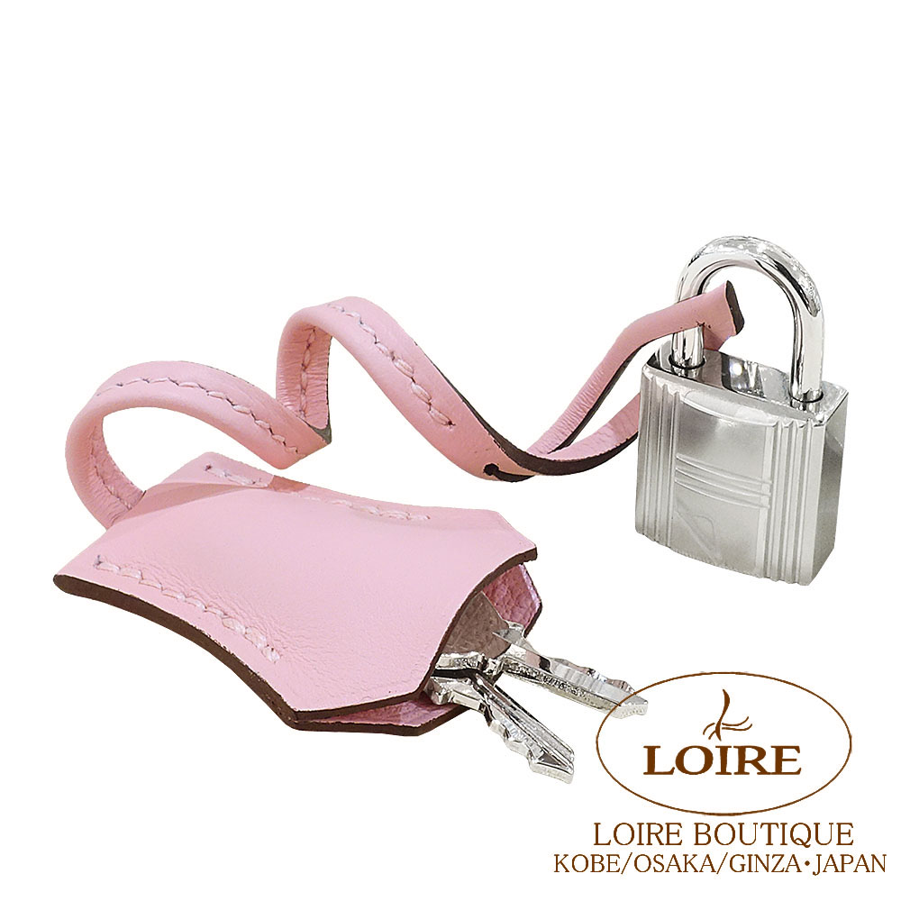 【HERMES】エルメス☆入手困難シルバー金具☆人気カラーのさくらピンク☆ エルメス ベアンコンビネ ローズサクラ シェーブル シルバー金具 K刻印
