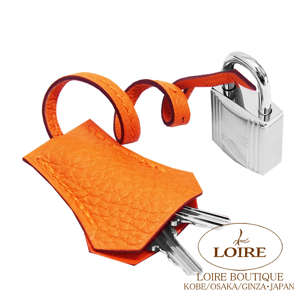 エルメス<br>バーキン 25cm<br>オレンジミニアム<br>トゴ<br>シルバー