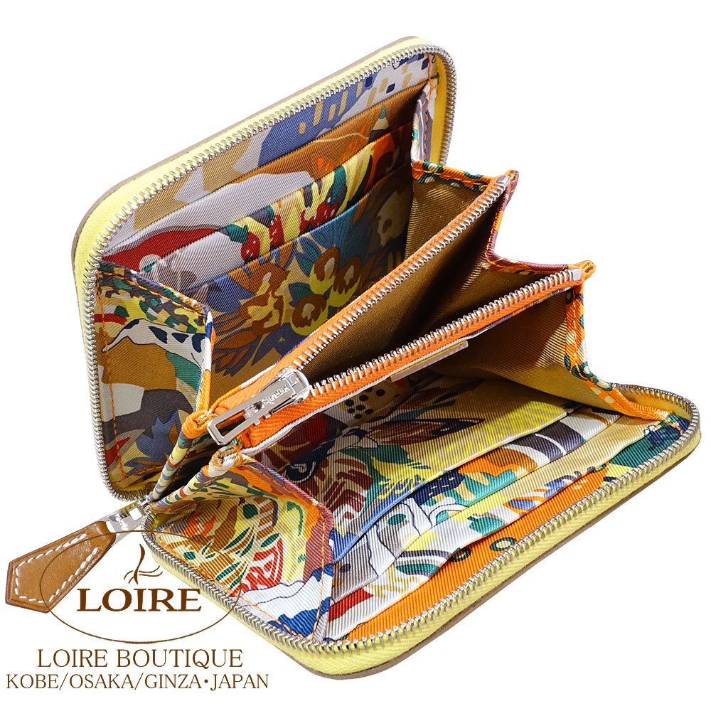 Hermes★(入手困難で奇跡の獲得)大人気シルクインCompactライム エルメス<br>アザップ シルクイン コンパクト<br>ライム