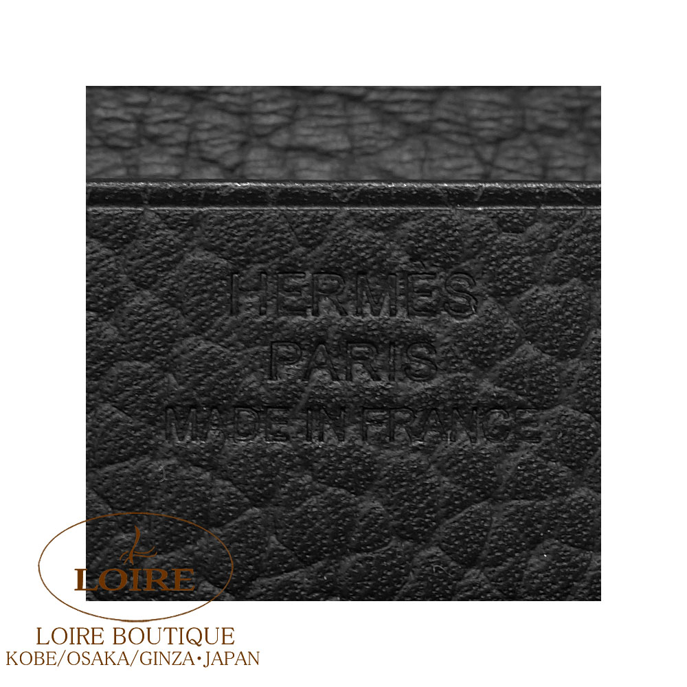 エルメス<br>イリアード カードケース<br>コンパクト<br>クロ<br