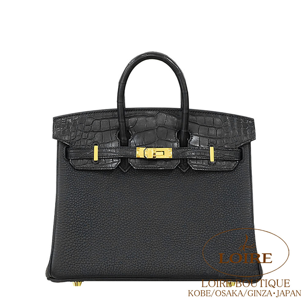 エルメス<br>バーキン 25cm<br>タッチ<br>クロ<br>トゴ×クロコダイル  