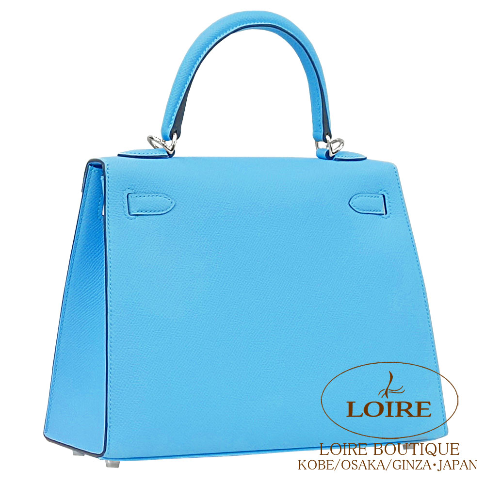 エルメス<br>ケリー 25cm 外縫い<br>セレステ<br>エプソン<br