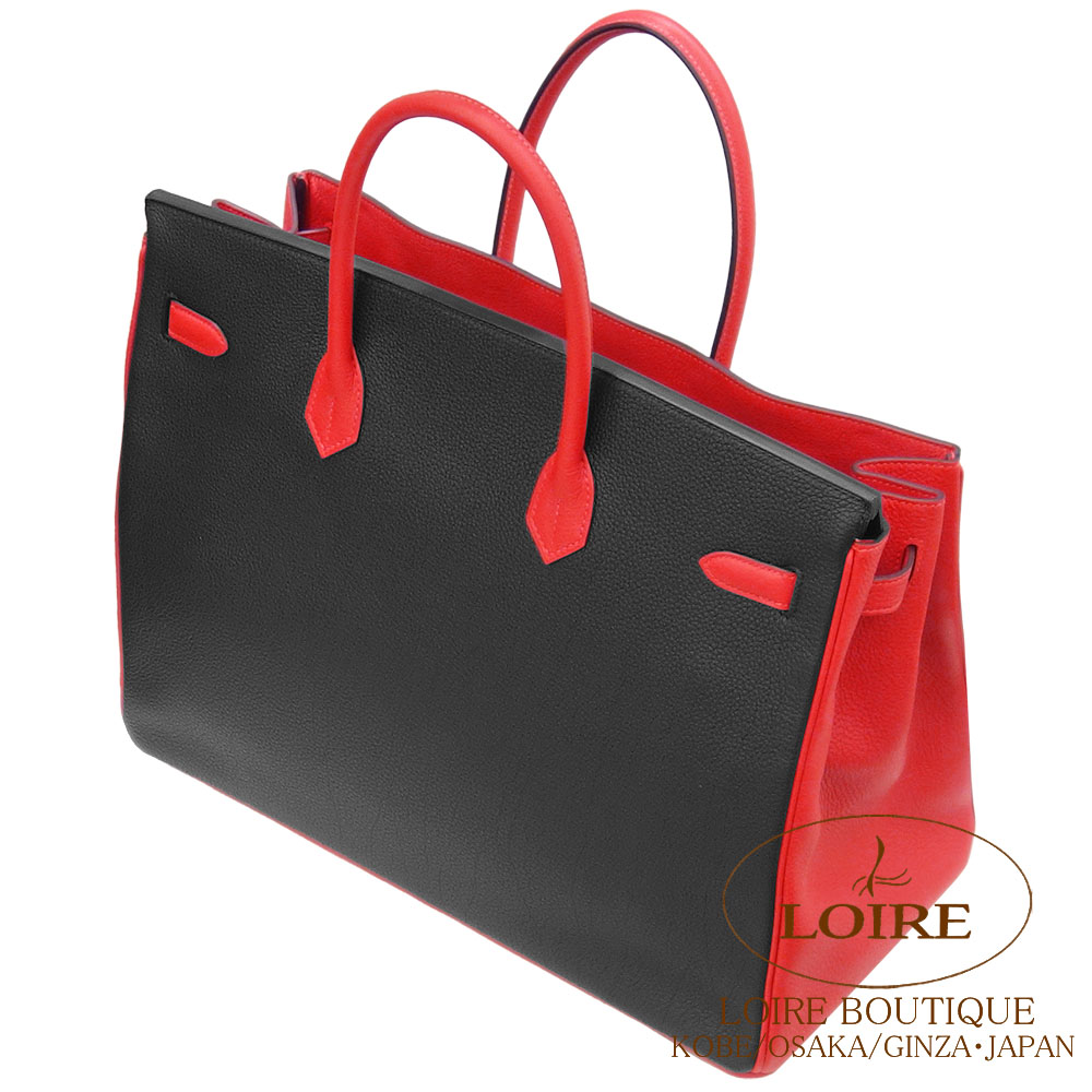 エルメス<br>バーキン 40cm<br>パーソナル<br>クロ×ルージュカザック