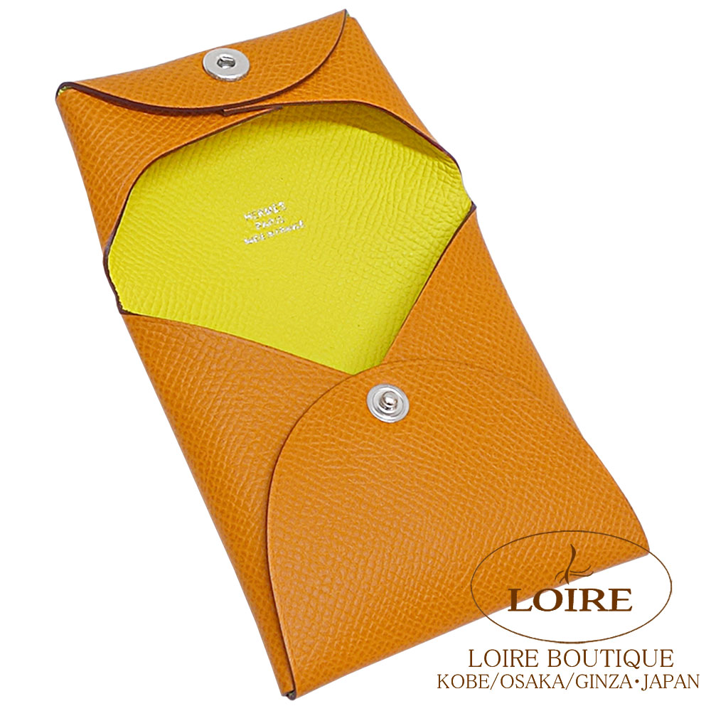 値下げ★新品同様✨エルメス ケース バスティア ヴェルソ レザー キャメル エルメス Hermes HERMES コインケース BASTIA バスティア ヴェルソ
