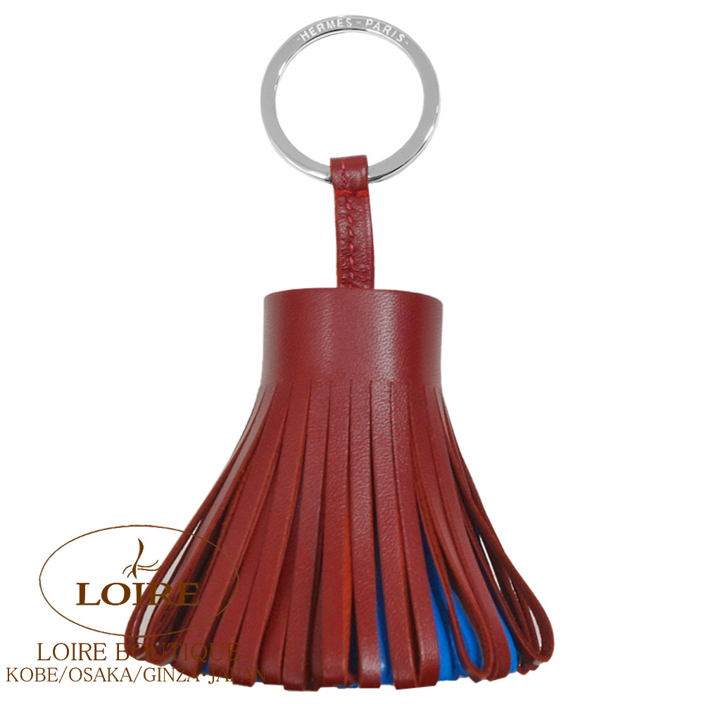 よ*ー様 HERMES カルメン キーリング RED エルメス<br>カルメン キーリング<br>ブーゲンビリア<br>ラムスキン<br