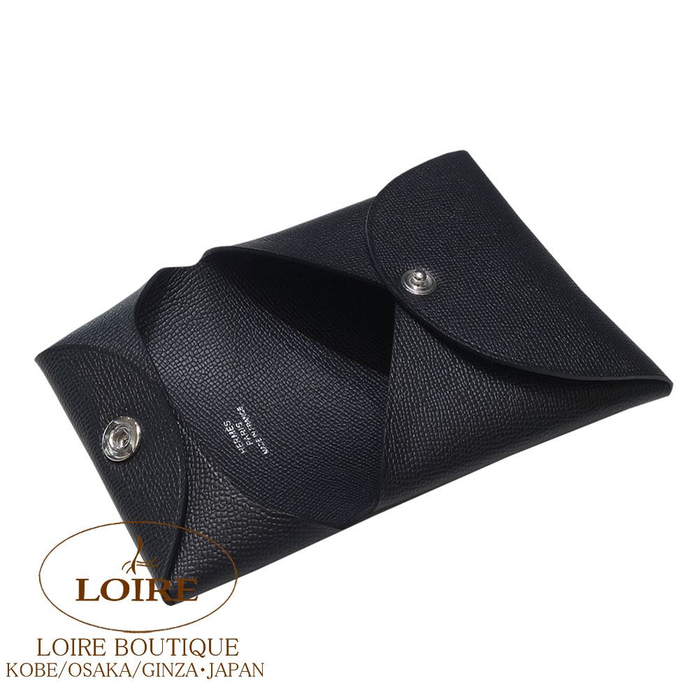 【正規品　定価約6万】エルメス バスティア black HERMES（エルメス） バスティア ブラック 小銭入れ 財布 ボックス
