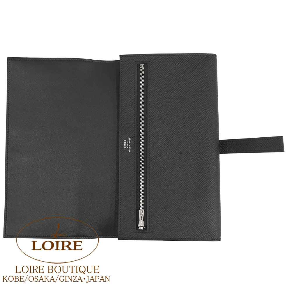 エルメス HERMES Hパッサン トゥータンマン H パッサン 財布 長財布 ロングウォレット ヴォーエプソン エトゥープ Etoupe グレー Gray シルバー金具 ヴォーエプソン エルメス <br>H パッサン トゥータンマン 財布<br>エトゥープ<br