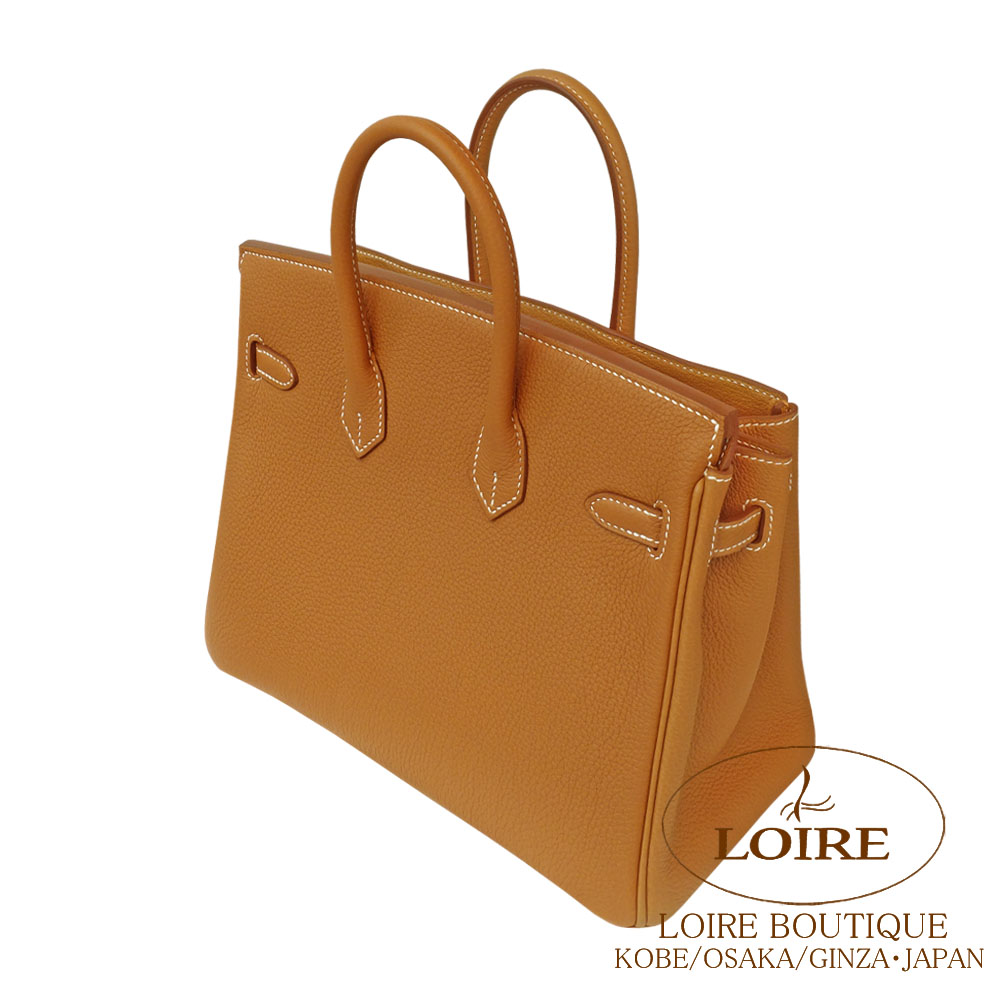 エルメス<br>バーキン 25cm<br>ゴールド<br>トゴ<br>マットゴールド