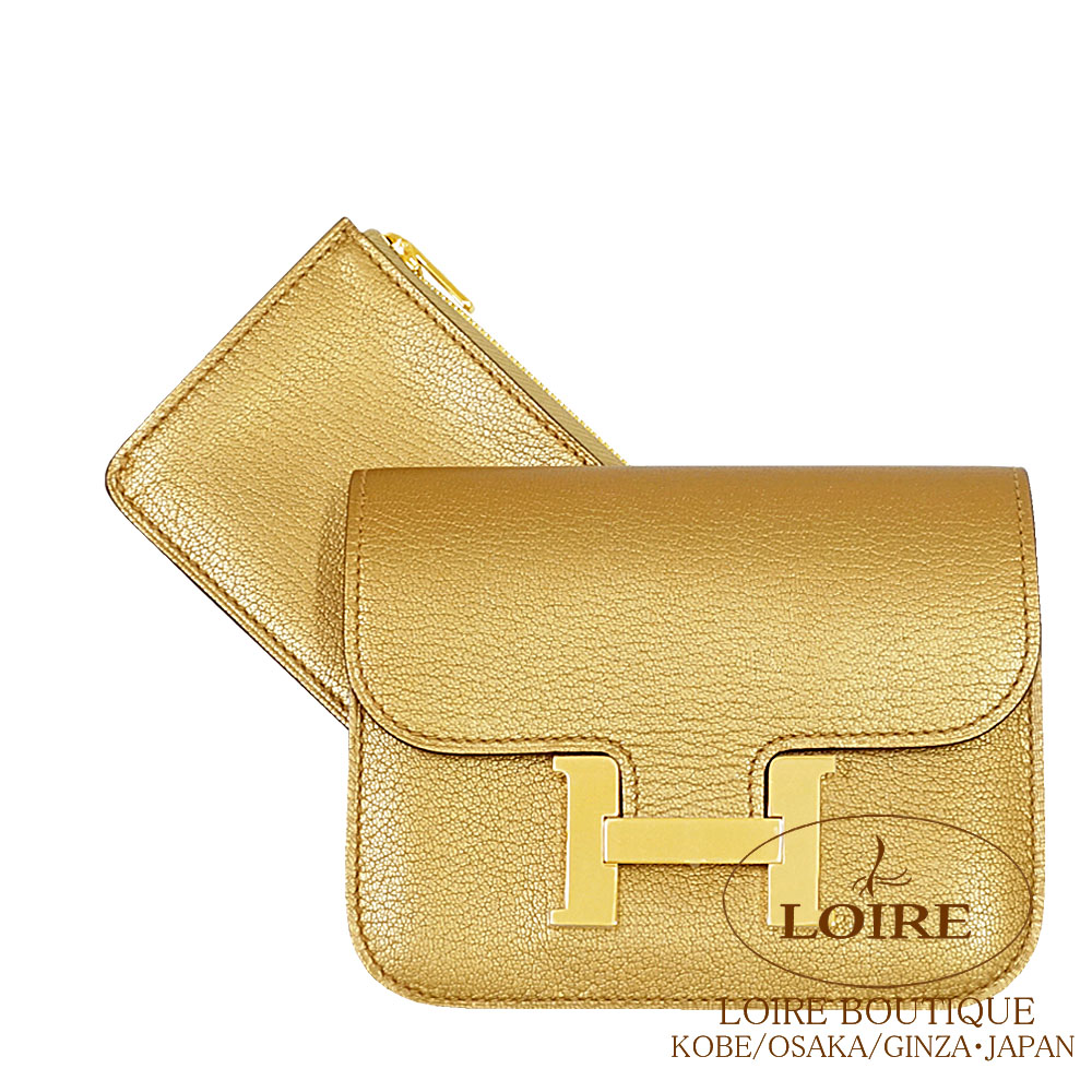 エルメス コンスタンススリム クレ/RG金具 ランク N 新品 HERMÈS エルメス コンスタンススリム ブラック