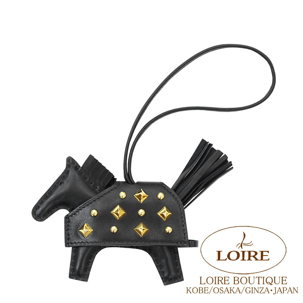 エルメス　ロデオ　PM エルメス ロデオチャームPM ブルーフランス アニョーミロ