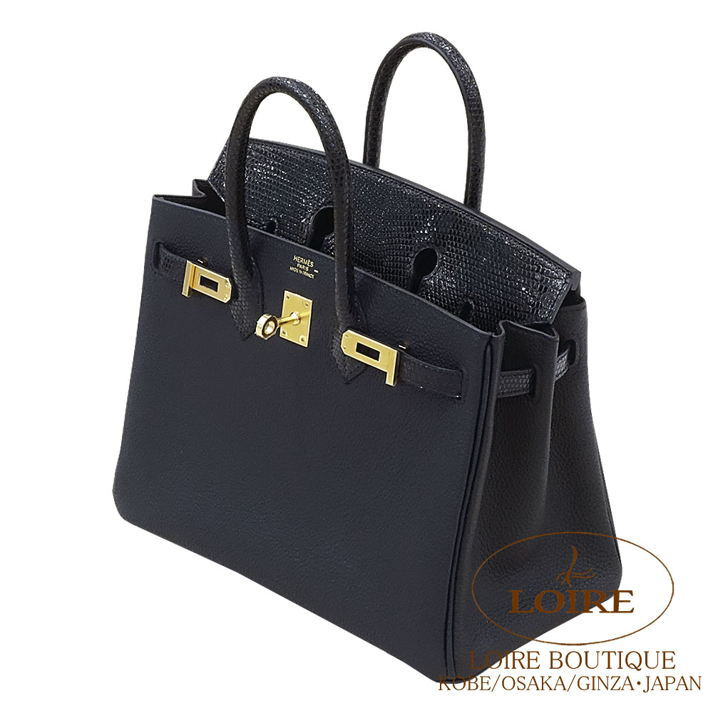 エルメス<br>バーキン 25cm<br>タッチ<br>クロ<br>トゴ×リザード