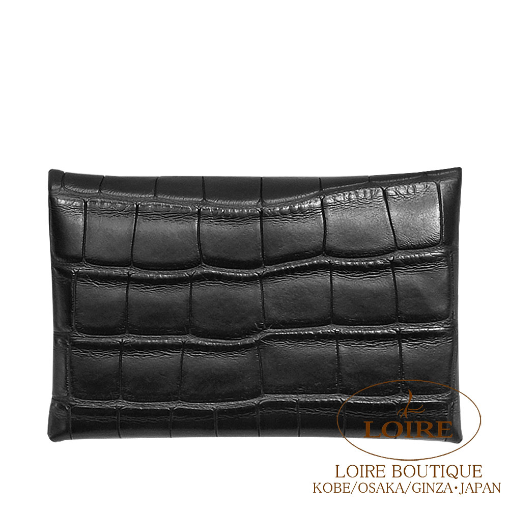 HERMES カルヴィ ノワール カルヴィ カードケース ノワール ブラック 黒[] Calvi Card Case