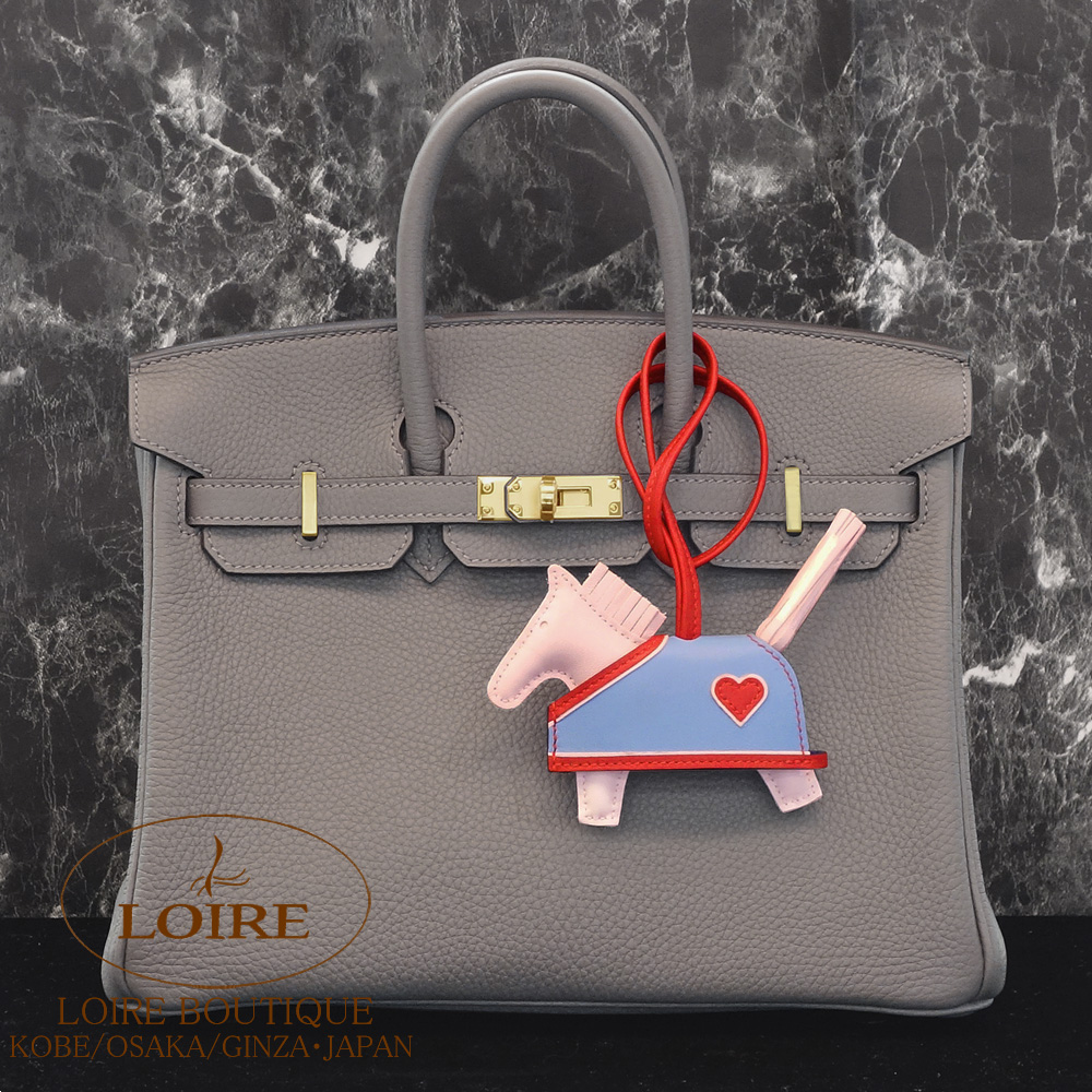 【新品未使用】新作ロデオチャーム PM エルメス ロベオクール ローズダーリン 未使用] エルメス ロデオ チャーム PM アニョーミロ ローズダーリン K