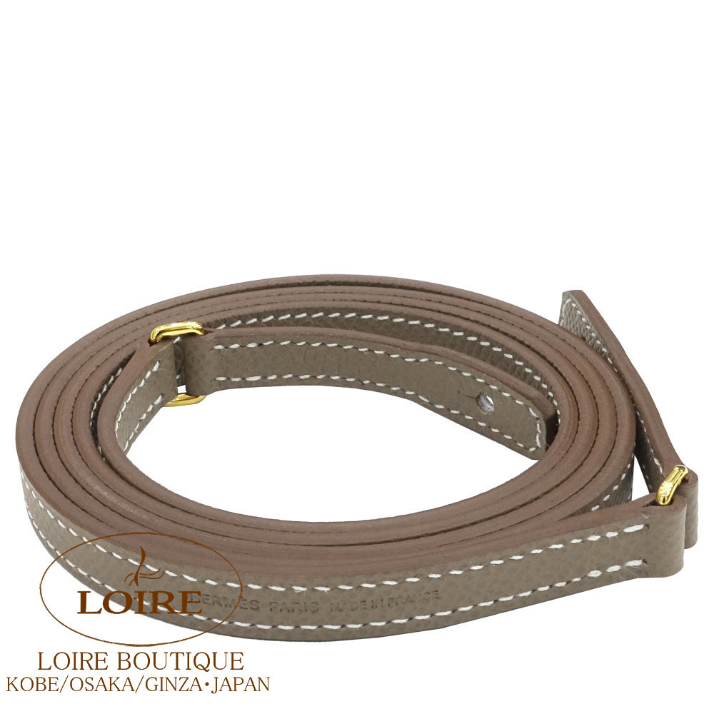 新品　エルメス　ケリーベルト　エトゥープ　ゴールド金具 新品未使用】HERMES ケリーベルト エトゥープ ピンクゴールド エルメス